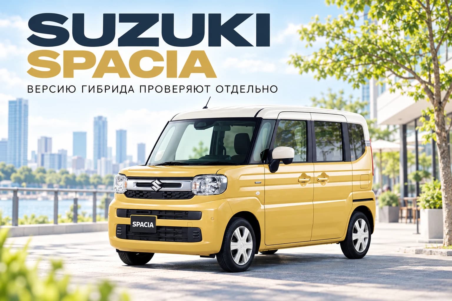 Обычная Suzuki Spacia третьего поколения с эмблемой Suzuki