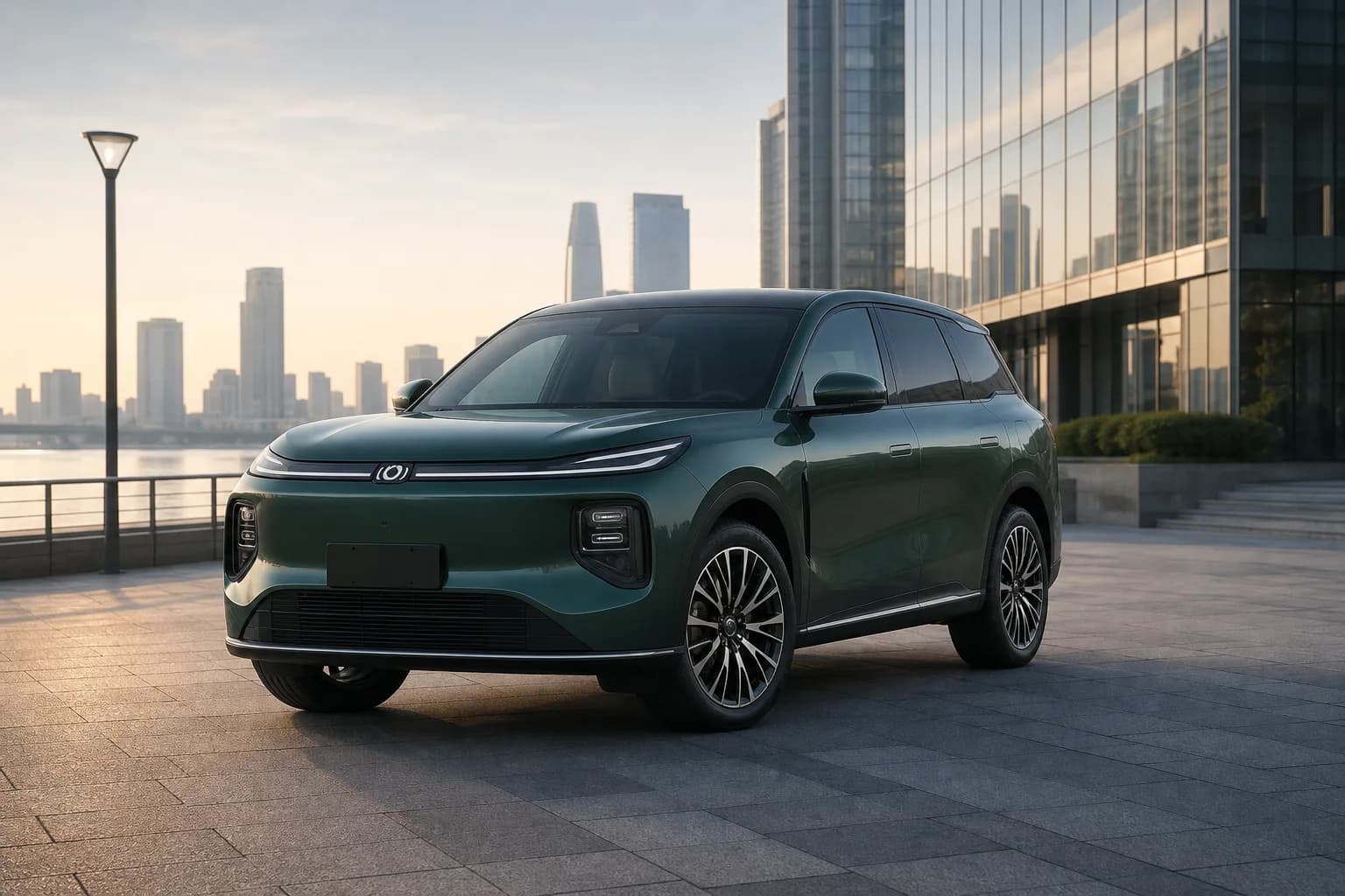 Changan Qiyuan Q07 в зелёном цвете