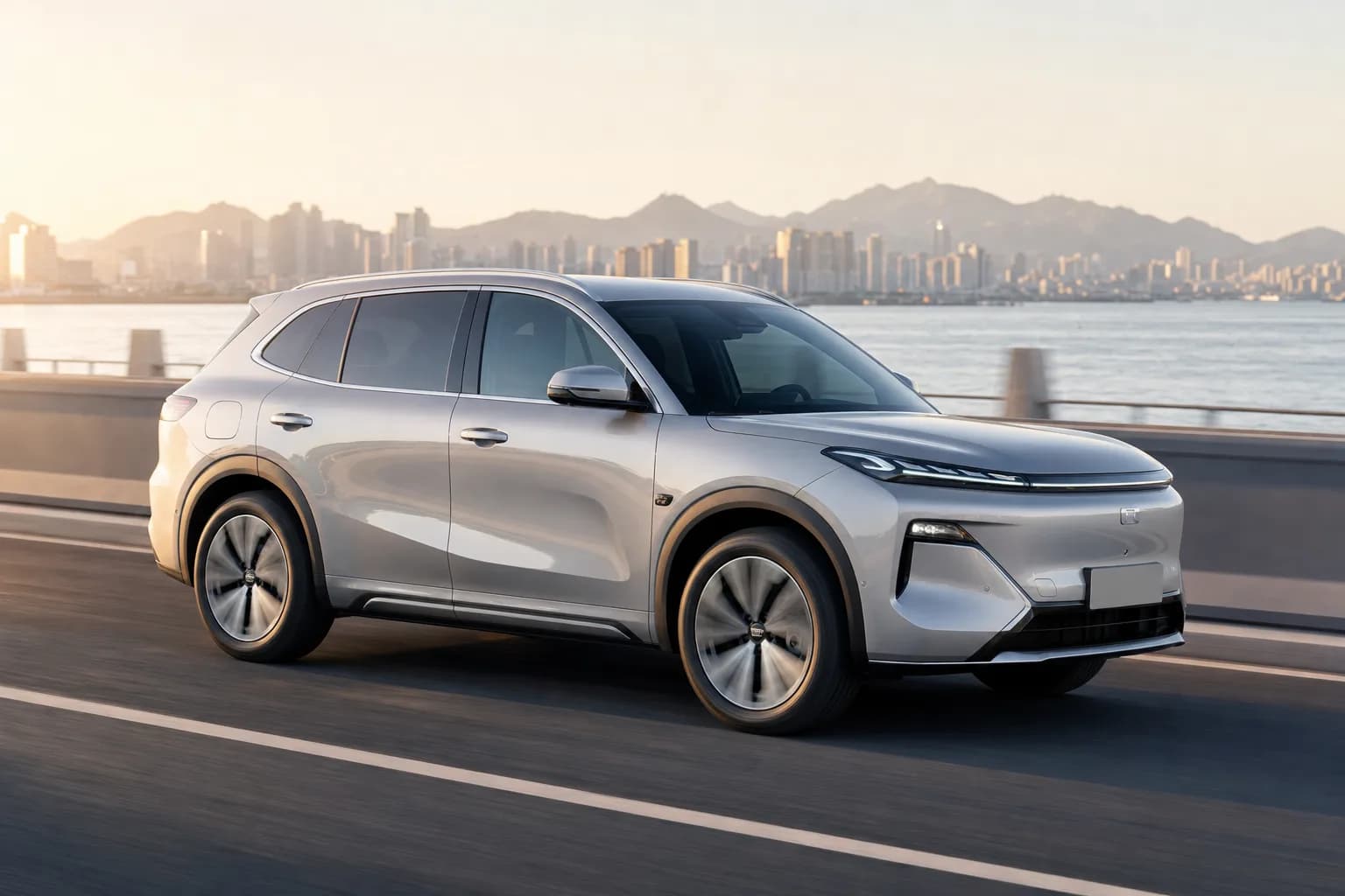 Geely Galaxy Starship 7 EM-i 2026 в движении