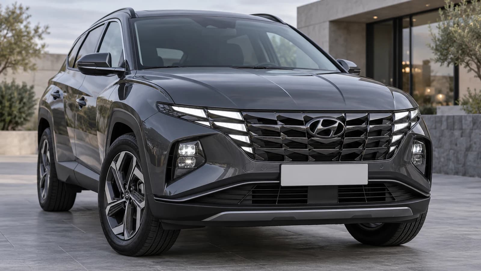 Параметрическая решётка и дневные огни Tucson NX4