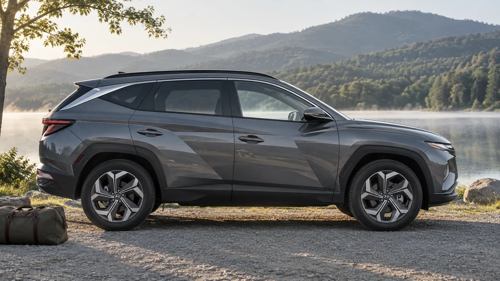 Боковой профиль корейского Hyundai Tucson NX4