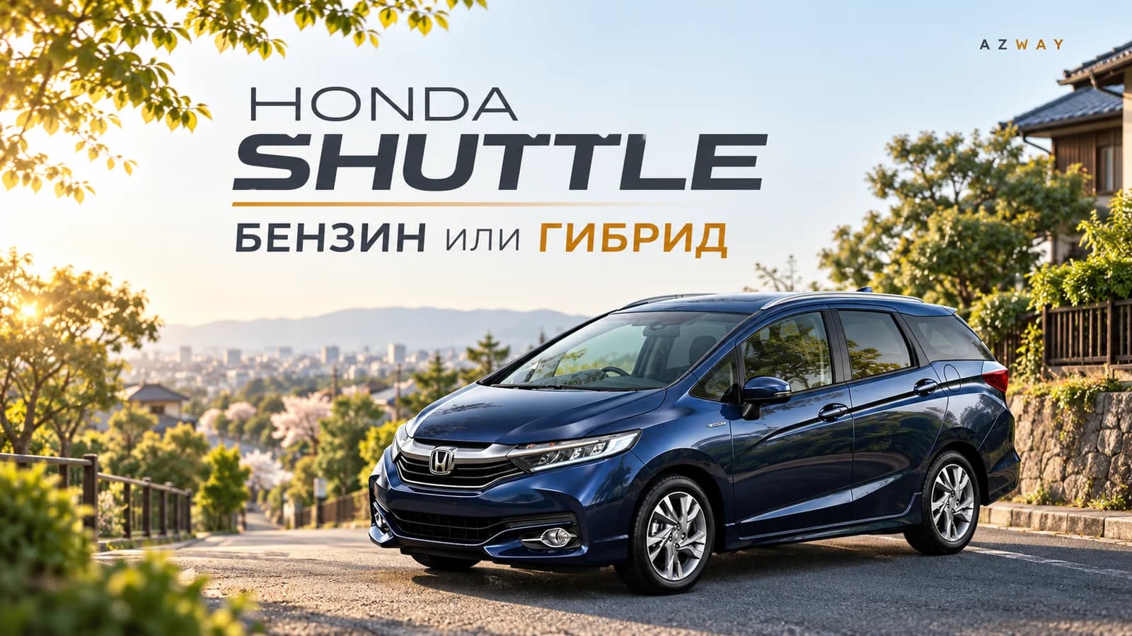 Honda Shuttle обновления 2019 с заводской эмблемой Honda