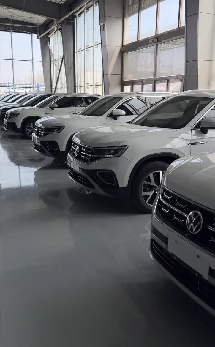 Наш склад Volkswagen Tayron в приграничном Китае