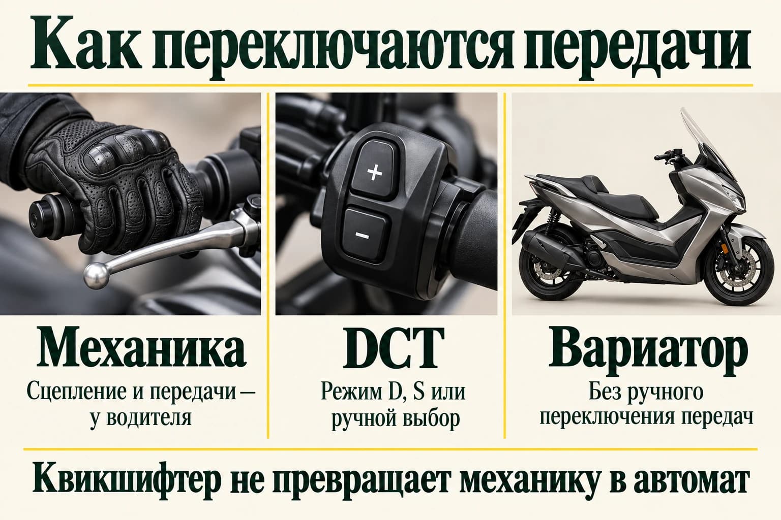 Отличия механики, DCT и вариатора