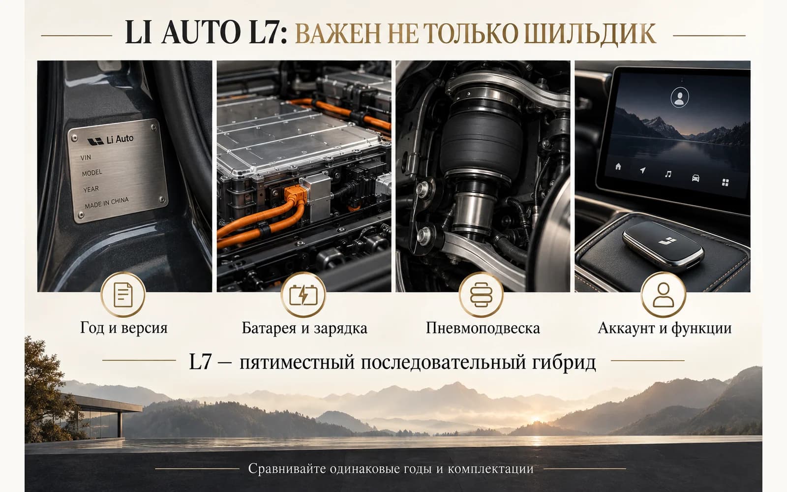Четыре направления проверки Li Auto L7: версия, батарея, подвеска и аккаунт