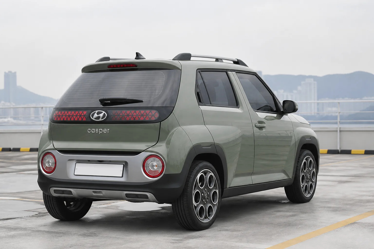 Hyundai Casper 2022–2023, вид сзади