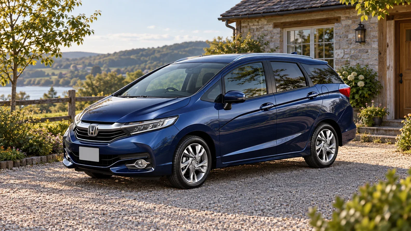 Honda Shuttle обновления 2019 с заводской эмблемой Honda
